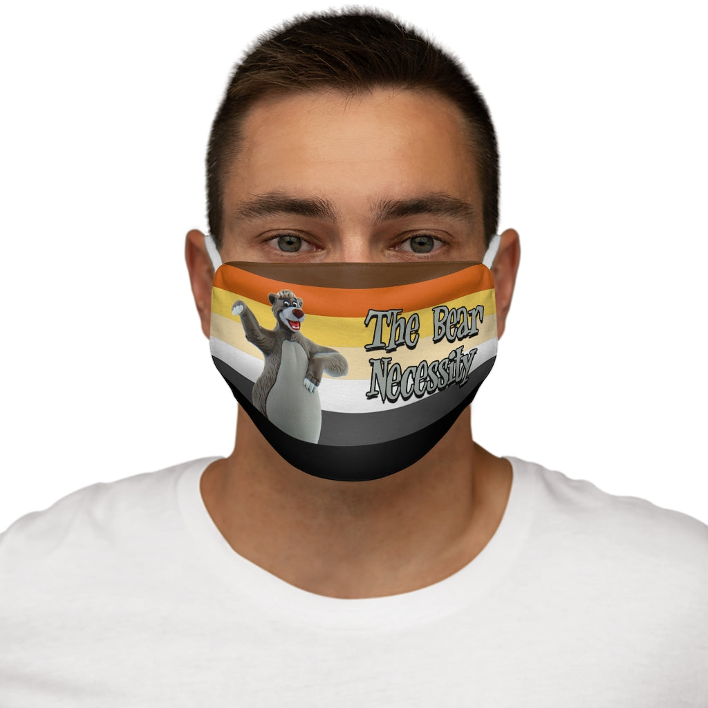 The Bear Necessity Mascarilla facial ajustada de poliéster/algodón