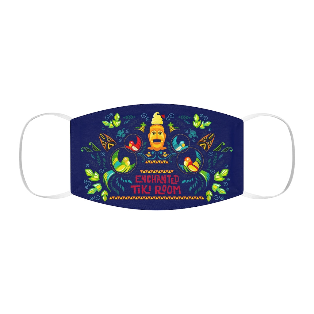 Mascarilla facial de poliéster/algodón Enchanted Tiki Snug-Fit