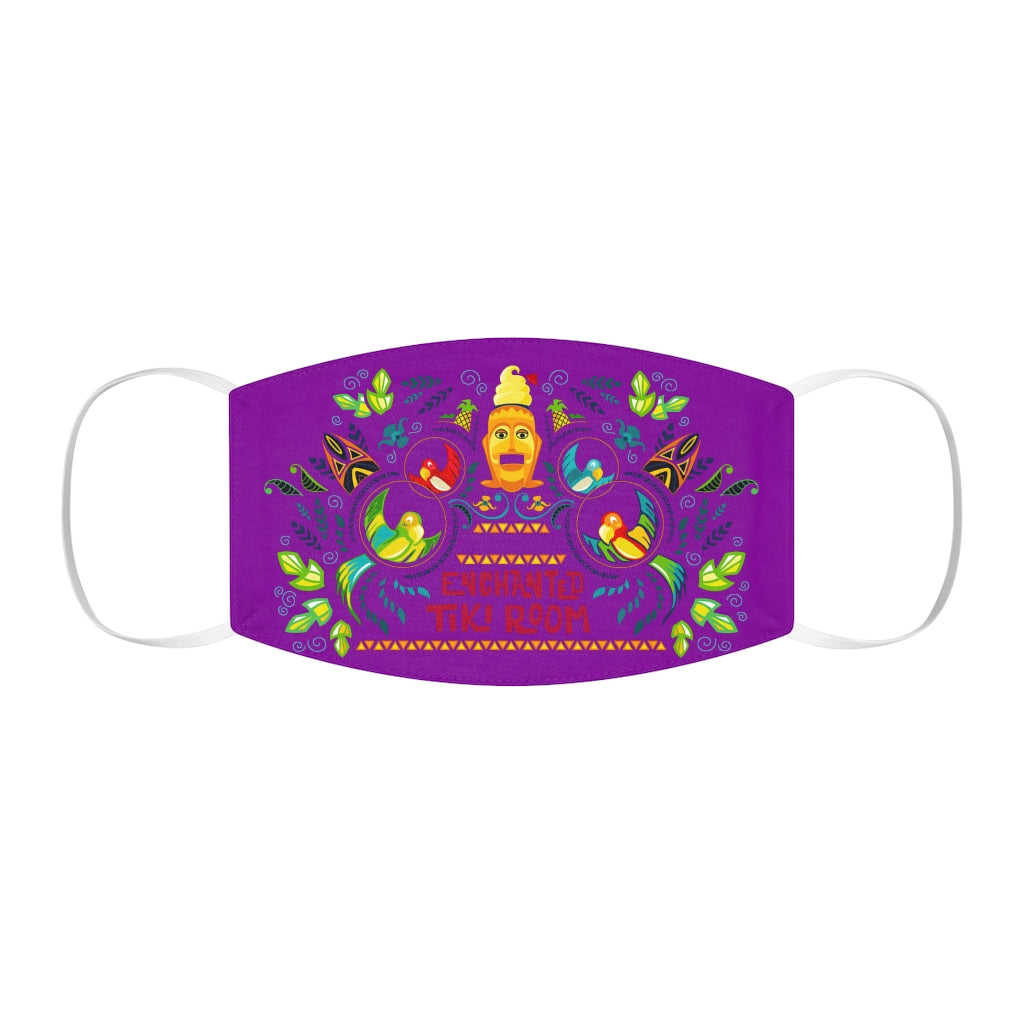 Mascarilla facial de poliéster/algodón Enchanted Tiki Snug-Fit