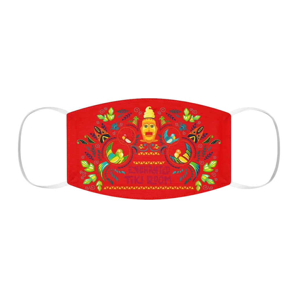 Mascarilla facial de poliéster/algodón Enchanted Tiki Snug-Fit