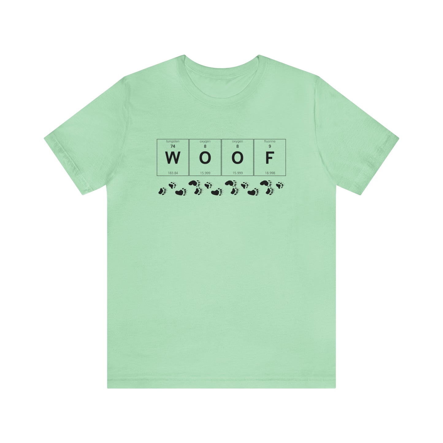 WOOF Periodic Table Gay Bear Unisex Short Sleeve T-Shirt