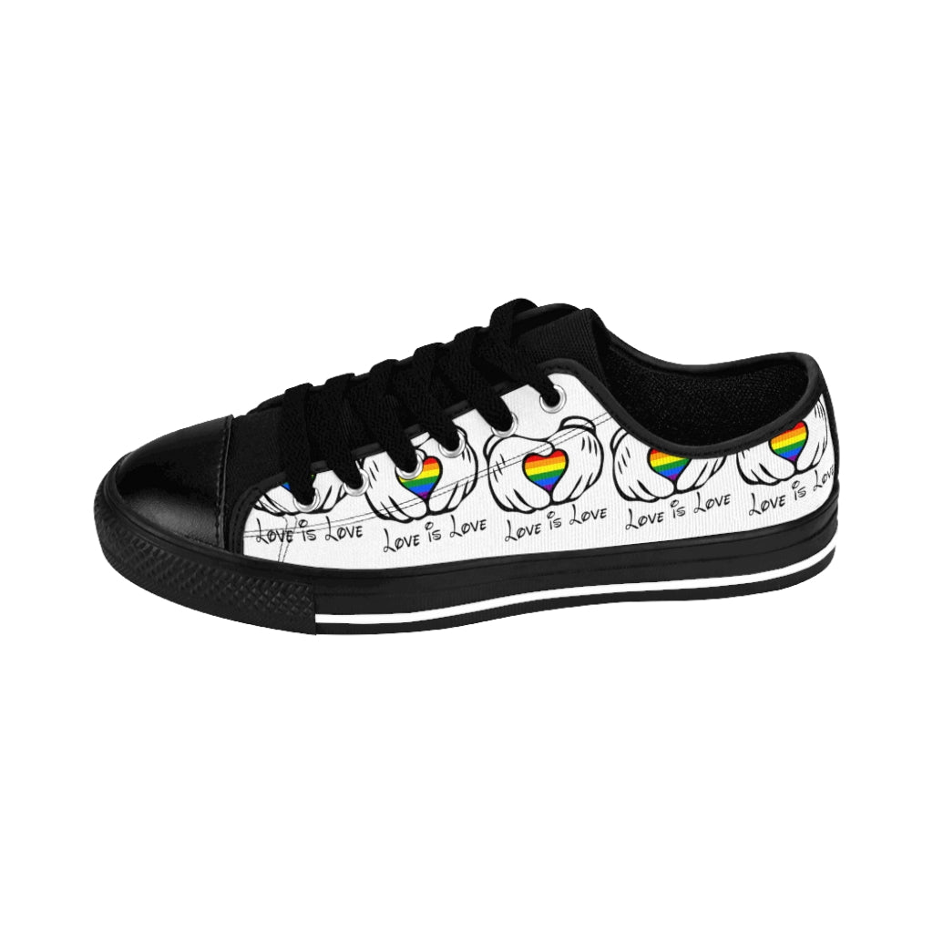 Baskets Homme Love is Love Mouse Hands - Blanc