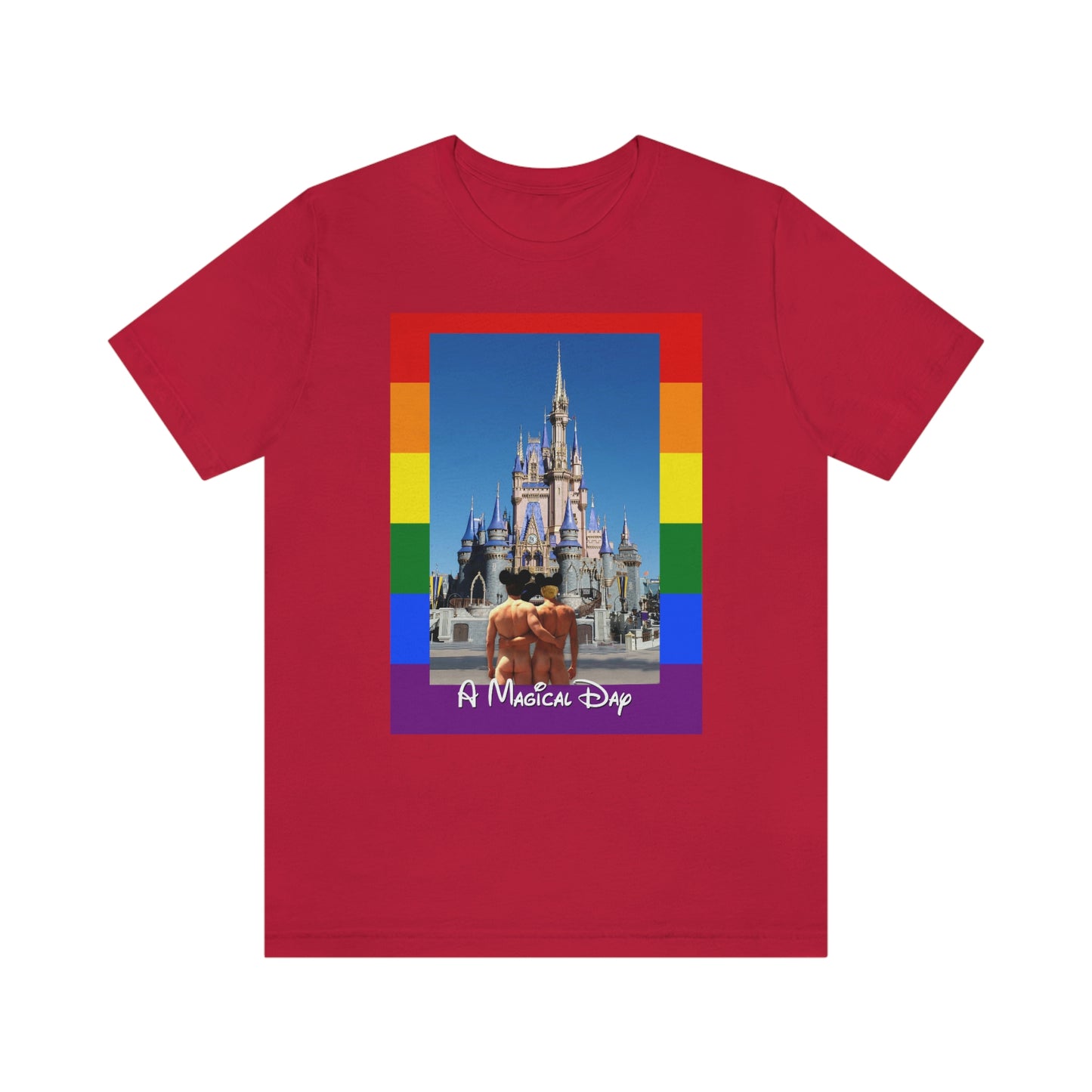 Camisetas para adultos del Orgullo Gay de un día mágico