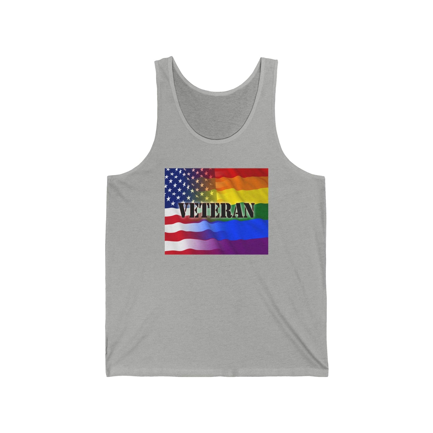 Gray Gay Veteran Tank Top