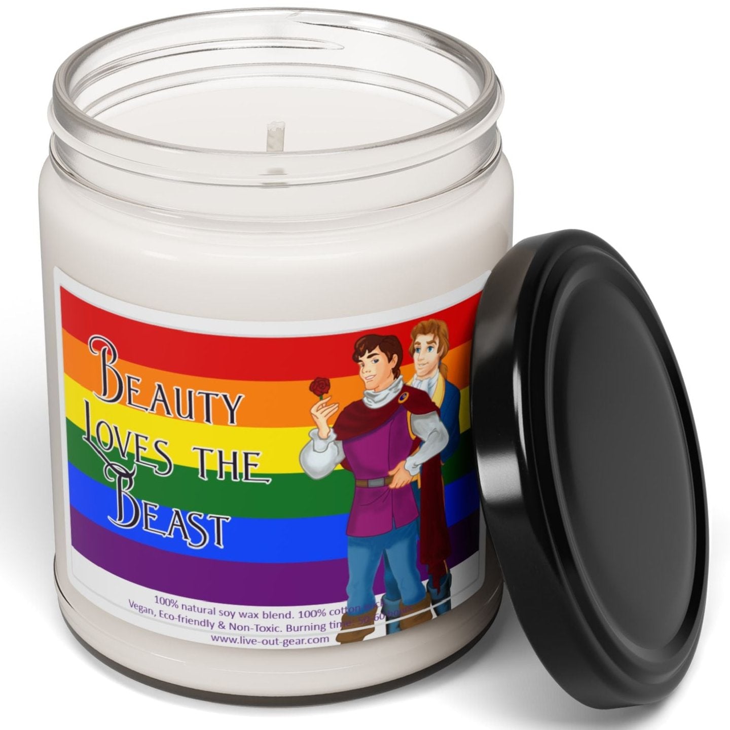 Gay Beauty loves the Beast Soy Candle