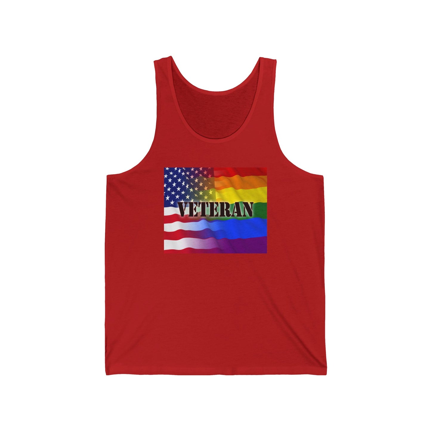 Red Gay Veteran Tank Top