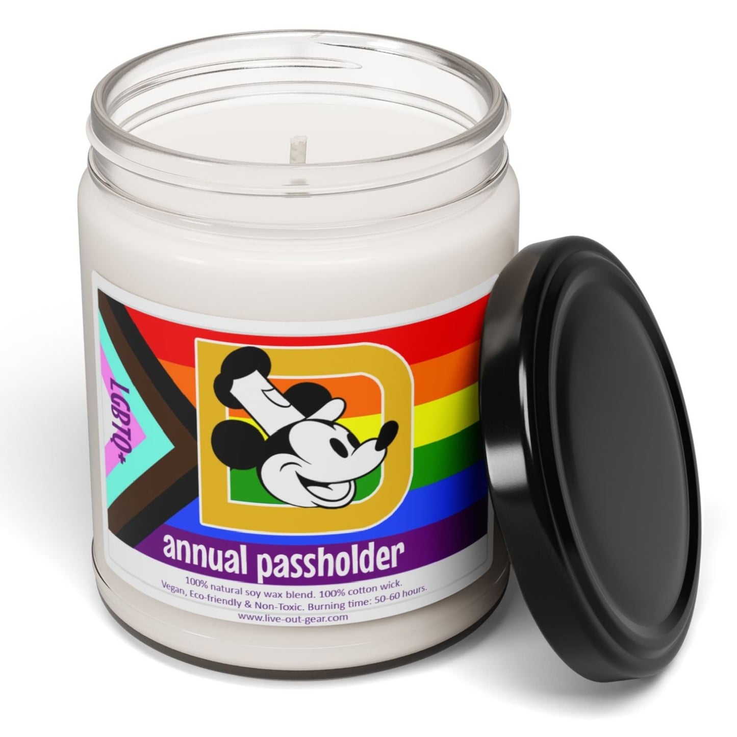 LGBTQ+ Steamboat Willie Annual Passholder Soy Candle