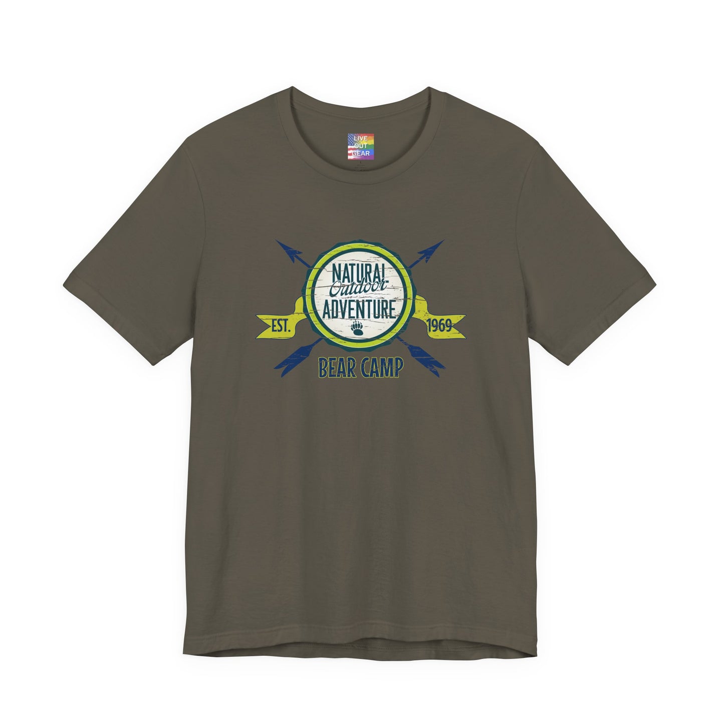 Bear Camp Retro Gay Bear Camping T-Shirt