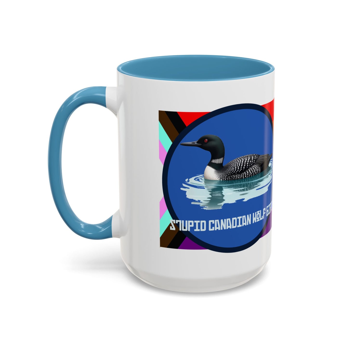 Canadian Loon Coffee Mug — "Stupid Canadian Wolf Bird" Loon Quote