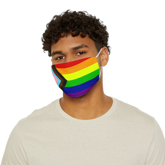 Mascarilla facial de tela ajustada LGBTQ de New Progress Pride