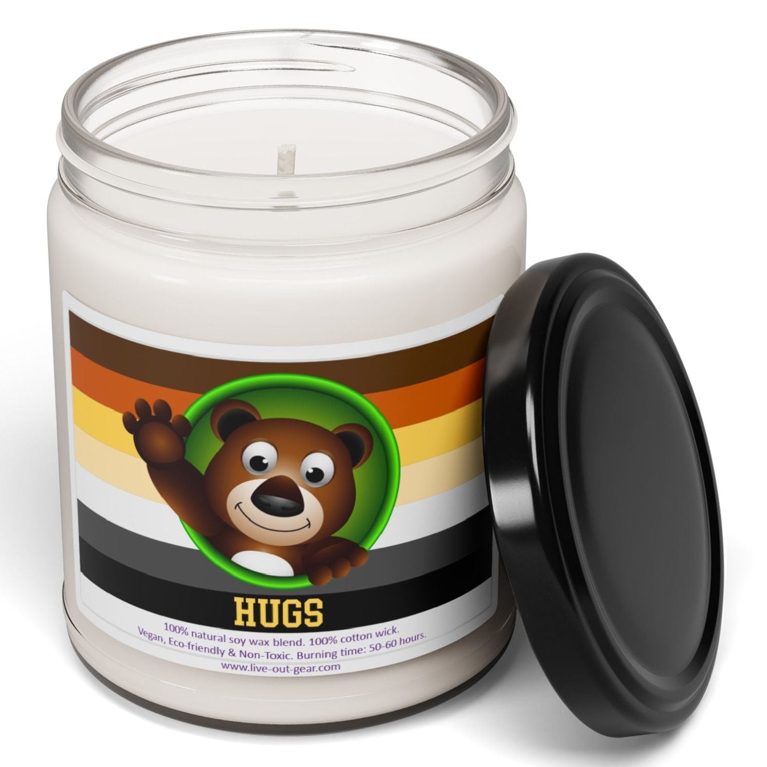 Gay Bear Hugs Scented Soy Candle