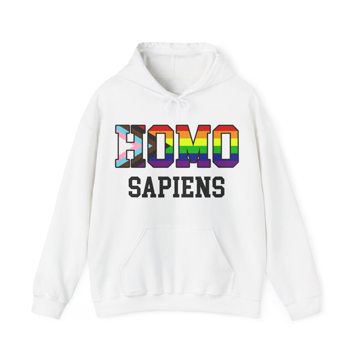 HOMO SAPIENS LGBTQ Pride Unisex Heavy Blend Hooded Sweatshirt