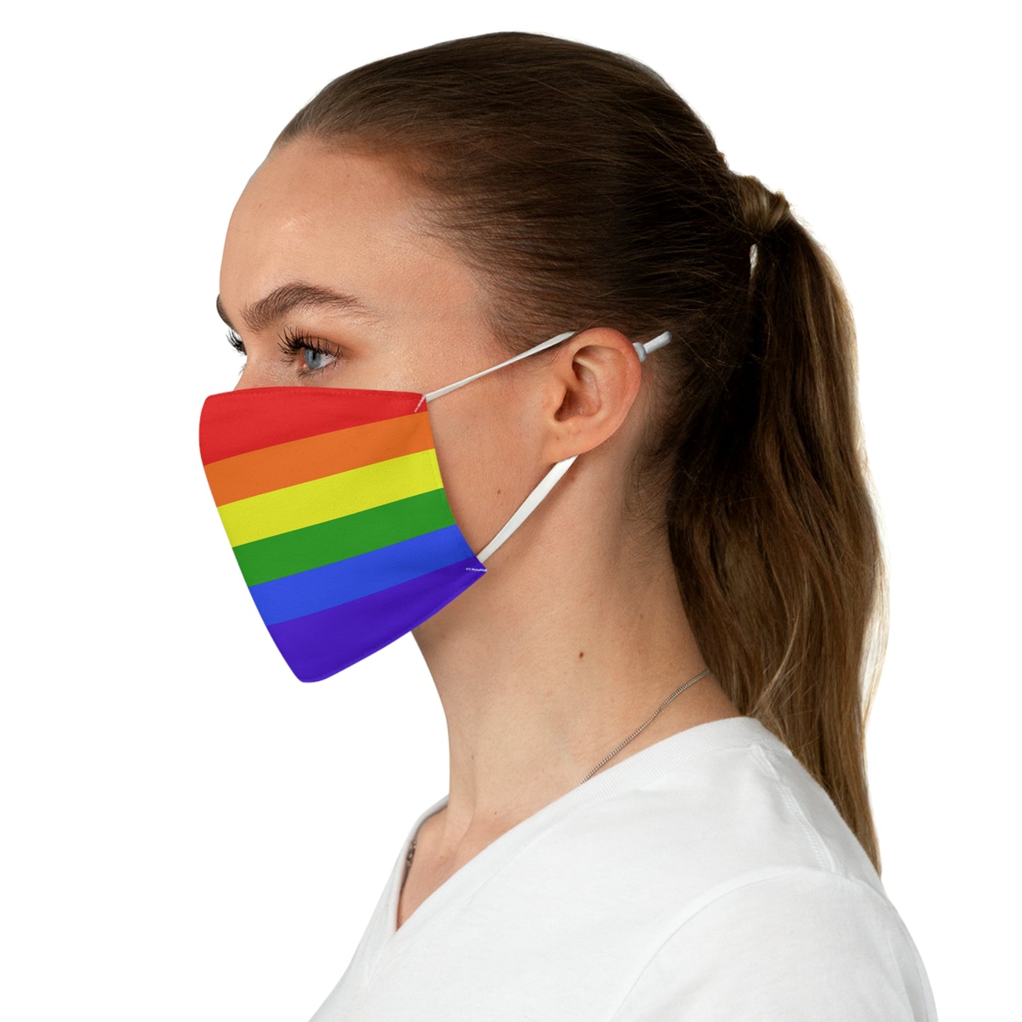 Progress Pride Rainbow Face Mask — LGBTQ+ Support Fabric Mask