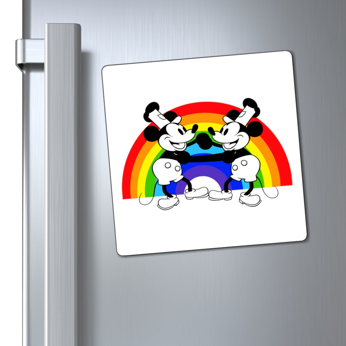 Steamboat Willie and his Buddy Dancing with Pride Magnets