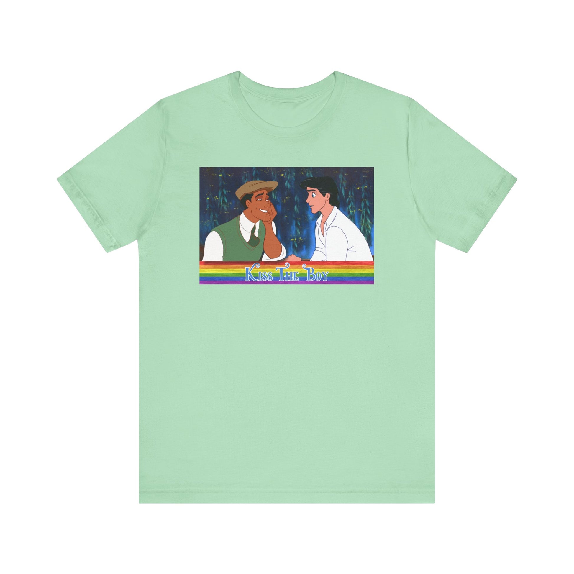 Mint Kiss the Boy Gay Prince Eric Prince Naveen T-Shirt