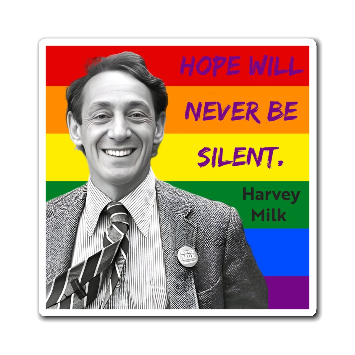 Harvey Milk Hope Gay Pride Magnets