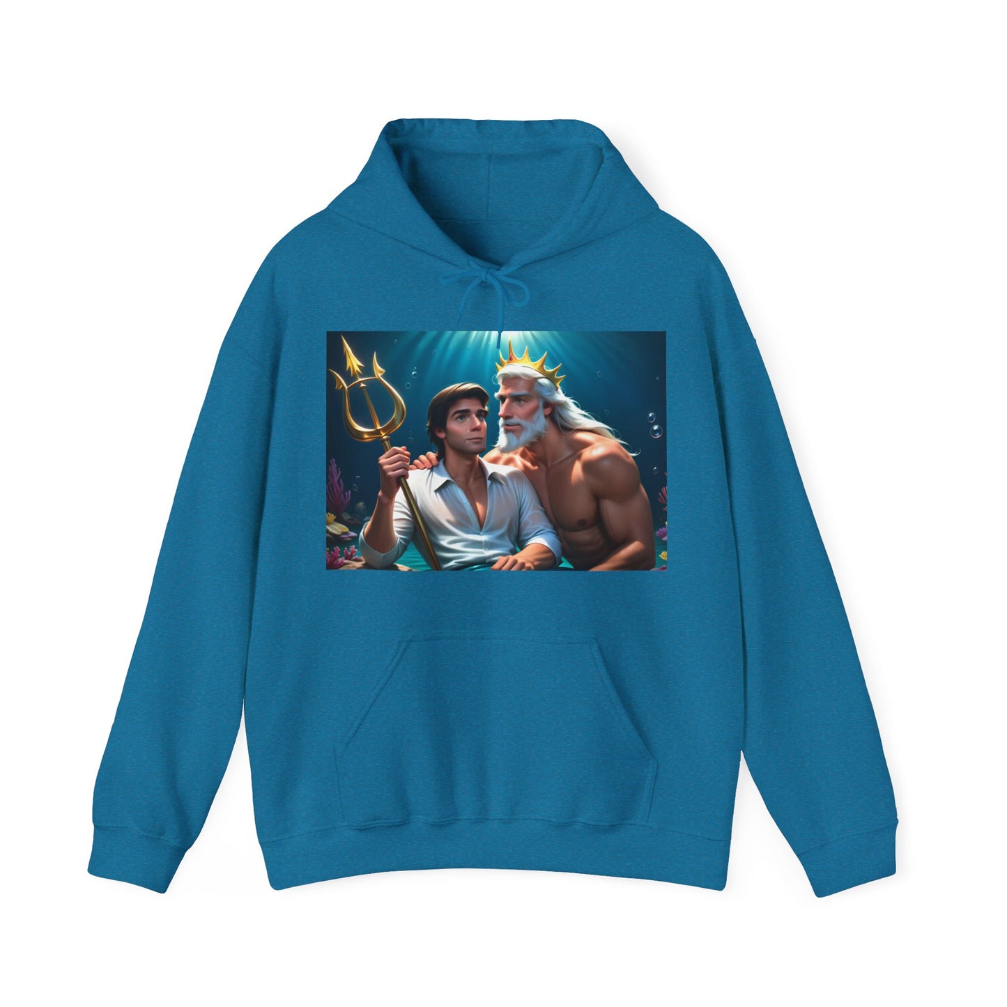 Antique Saphire Gay Prince Eric and gay daddy King Triton hoodie sweatshirt