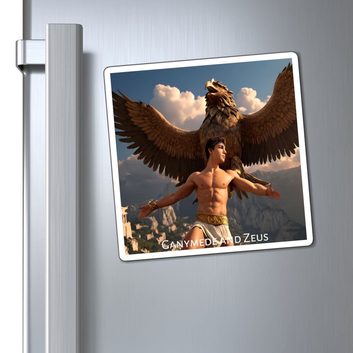 Ganymede and Zeus Magnet - Ancient Greek Gay Mythology