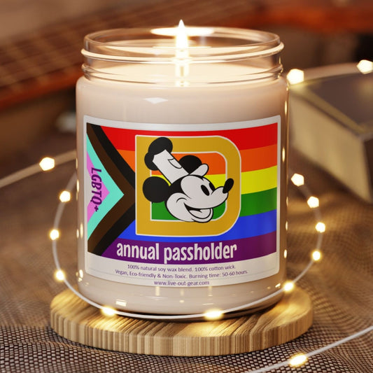 LGBTQ+ Steamboat Willie Annual Passholder Soy Candle