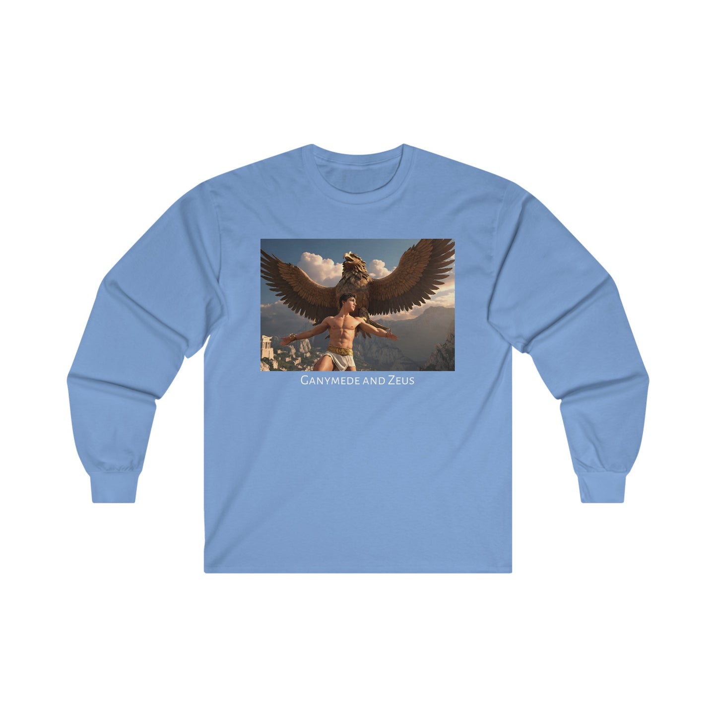 Carolina Blue Gay Ganymede and Zeus Long Sleeve T-Shirt