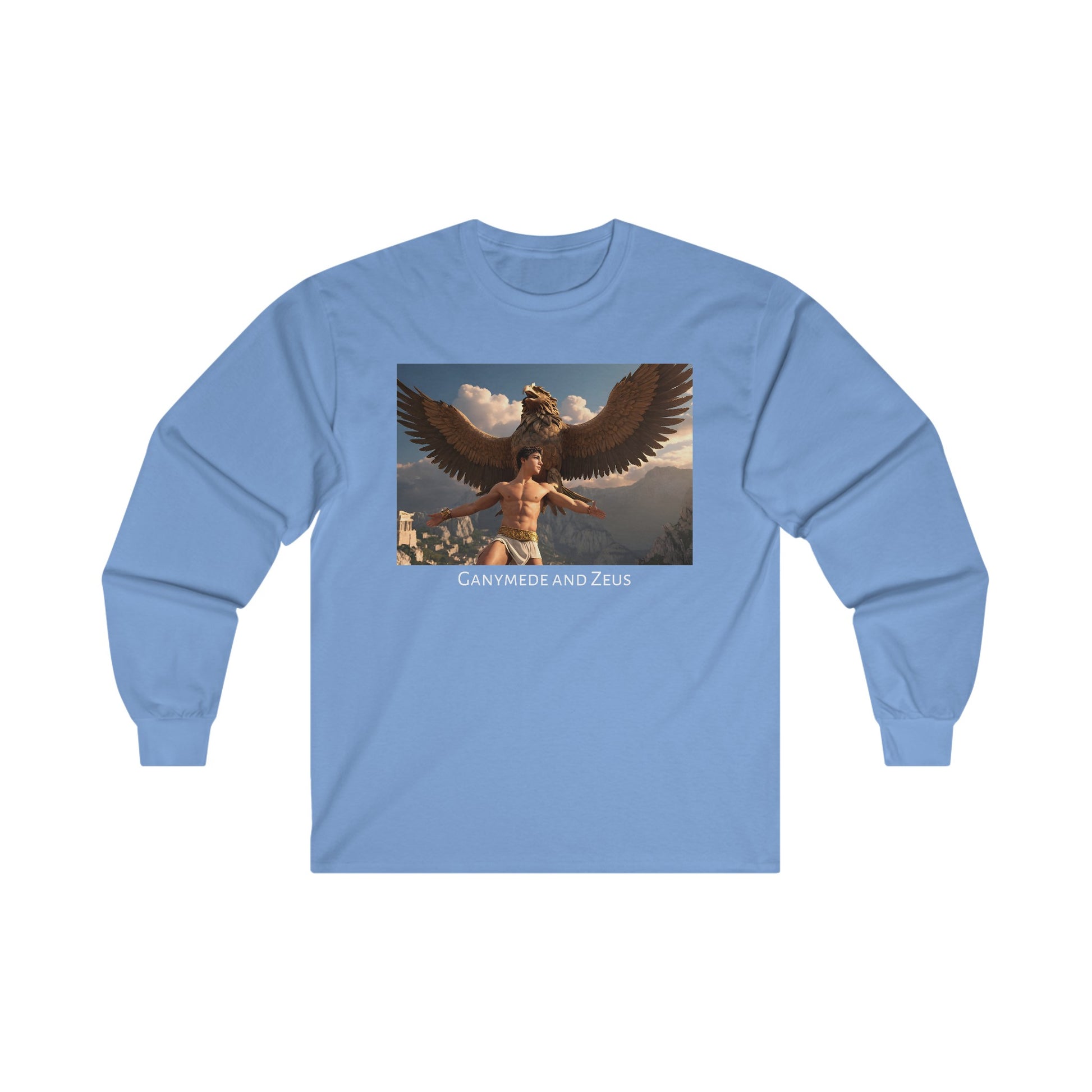 Carolina Blue Gay Ganymede and Zeus Long Sleeve T-Shirt