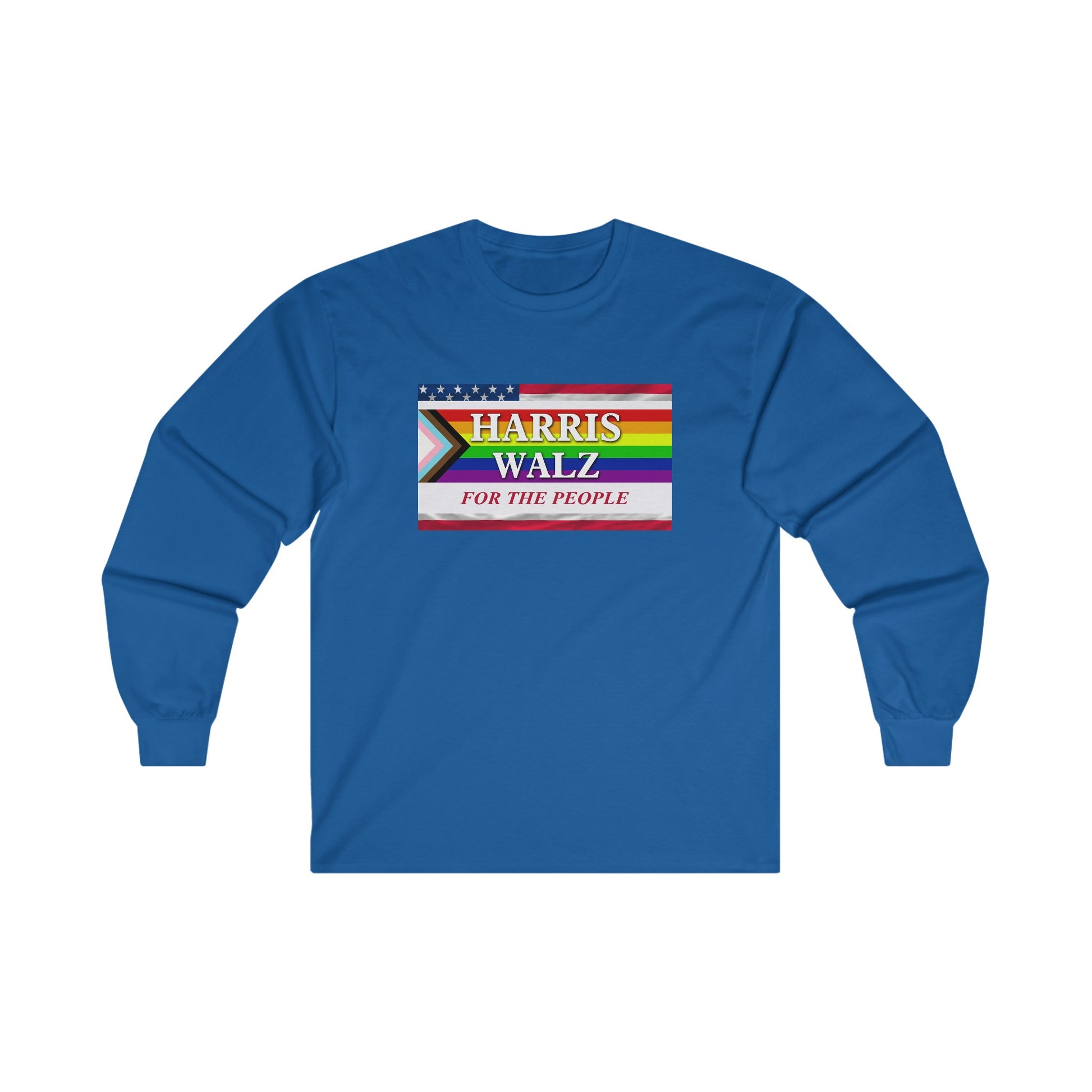 Royal Blue Harris Walz for the people long sleeve t-shirt 