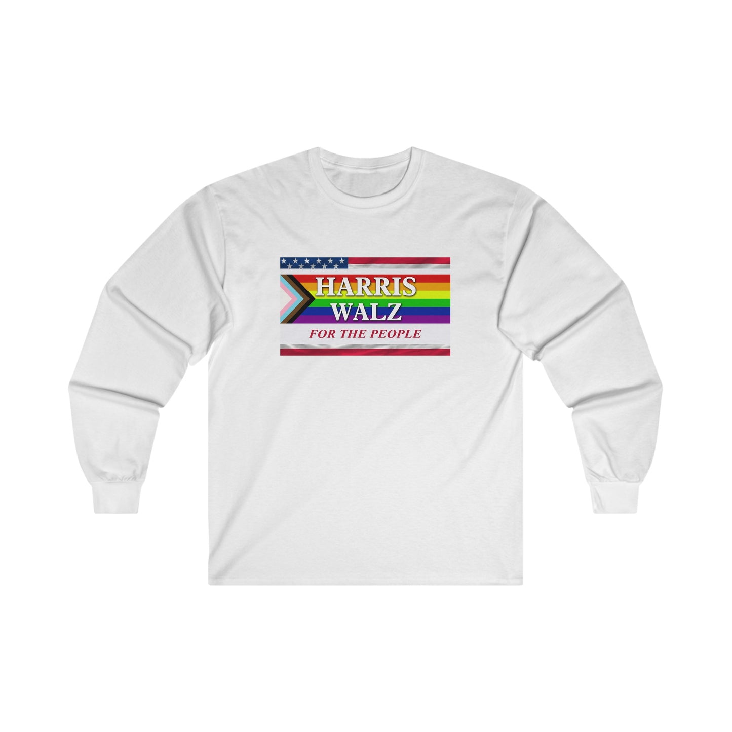 White Harris Walz for the people long sleeve t-shirt 