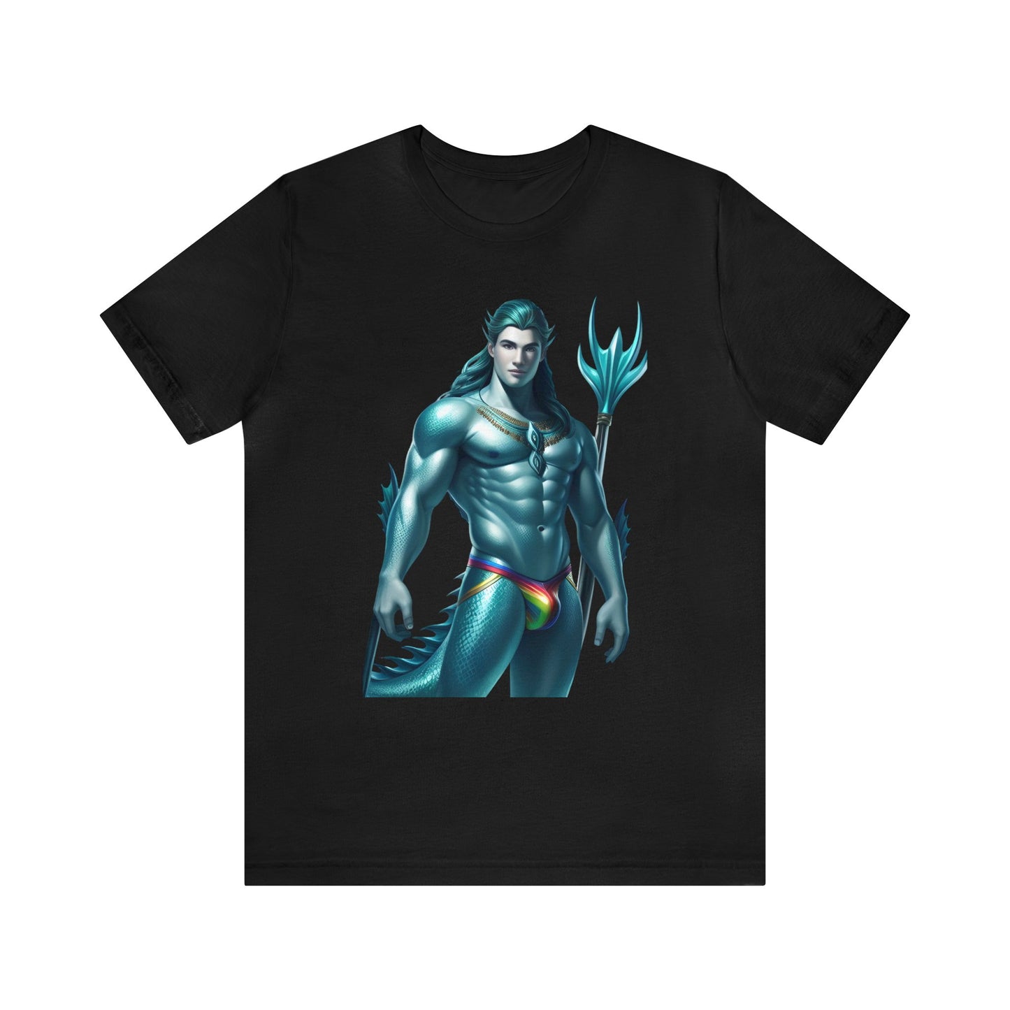 Gay Aqua Sea Man Short Sleeve T-Shirt