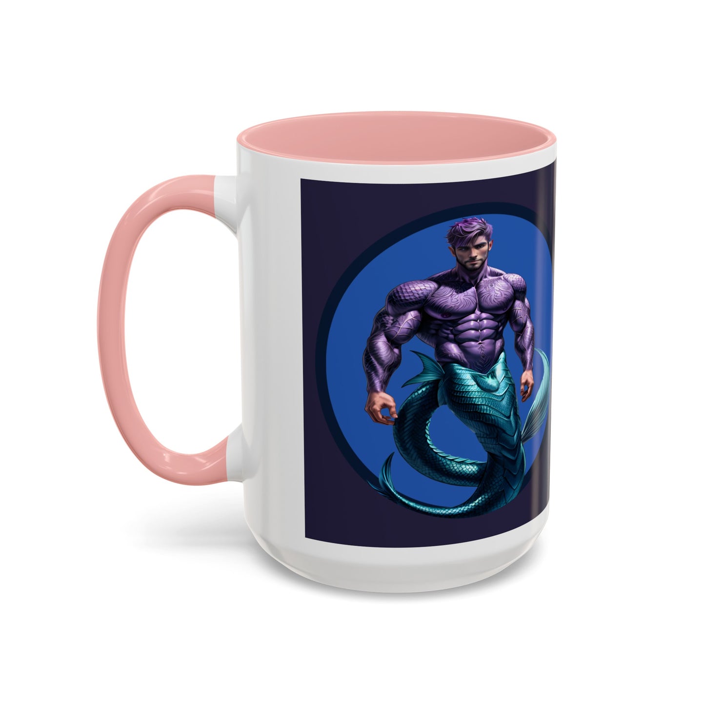 Purple Merman Accent Coffee Mug (15oz)