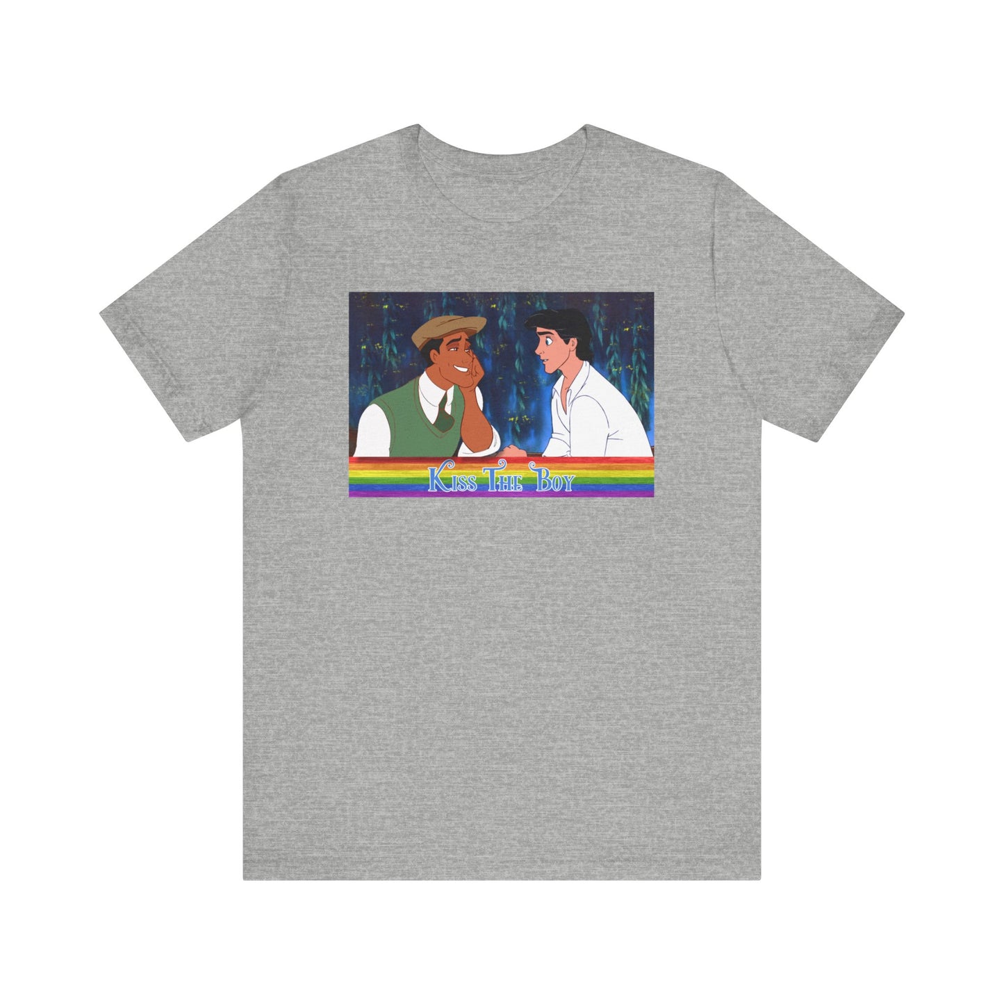 Gray Kiss the Boy Gay Prince Eric Prince Naveen T-Shirt