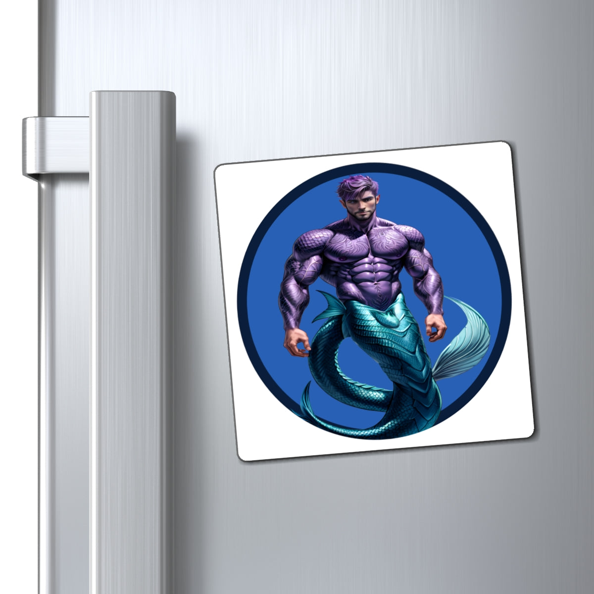 Purple Merman Magnet