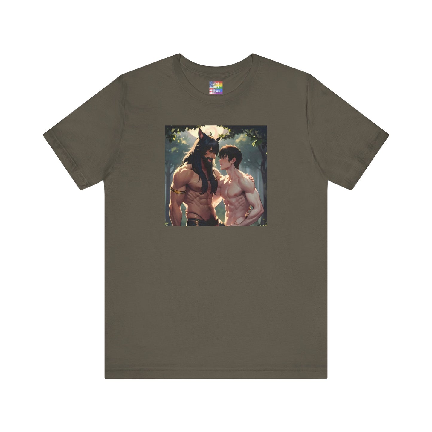 Army Green Gay Werewolf T-Shirt