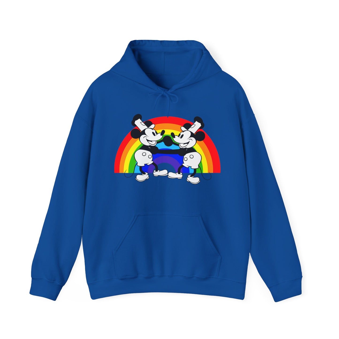 Gay Steamboat Willie Dancing with Boyfriend Hoodie | Pride LGBTQ Sweatshirt