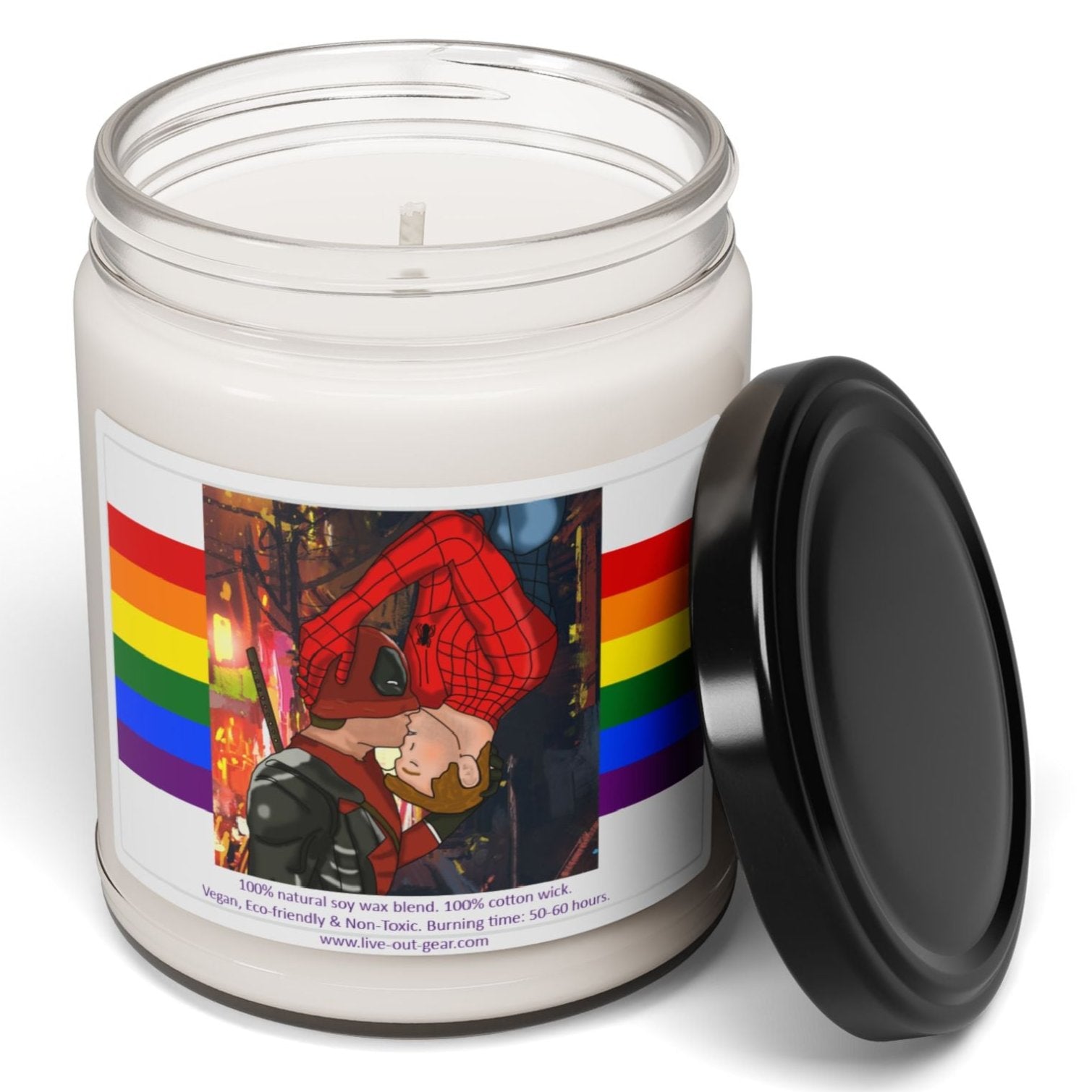 Superhero Fantasy Kiss Scented Soy Candle, 9oz