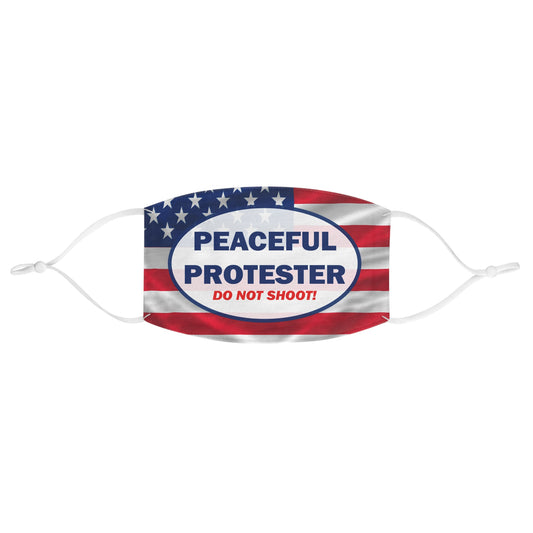 Peaceful Protester Face Mask - "Do Not Shoot" American Flag Protective Mask
