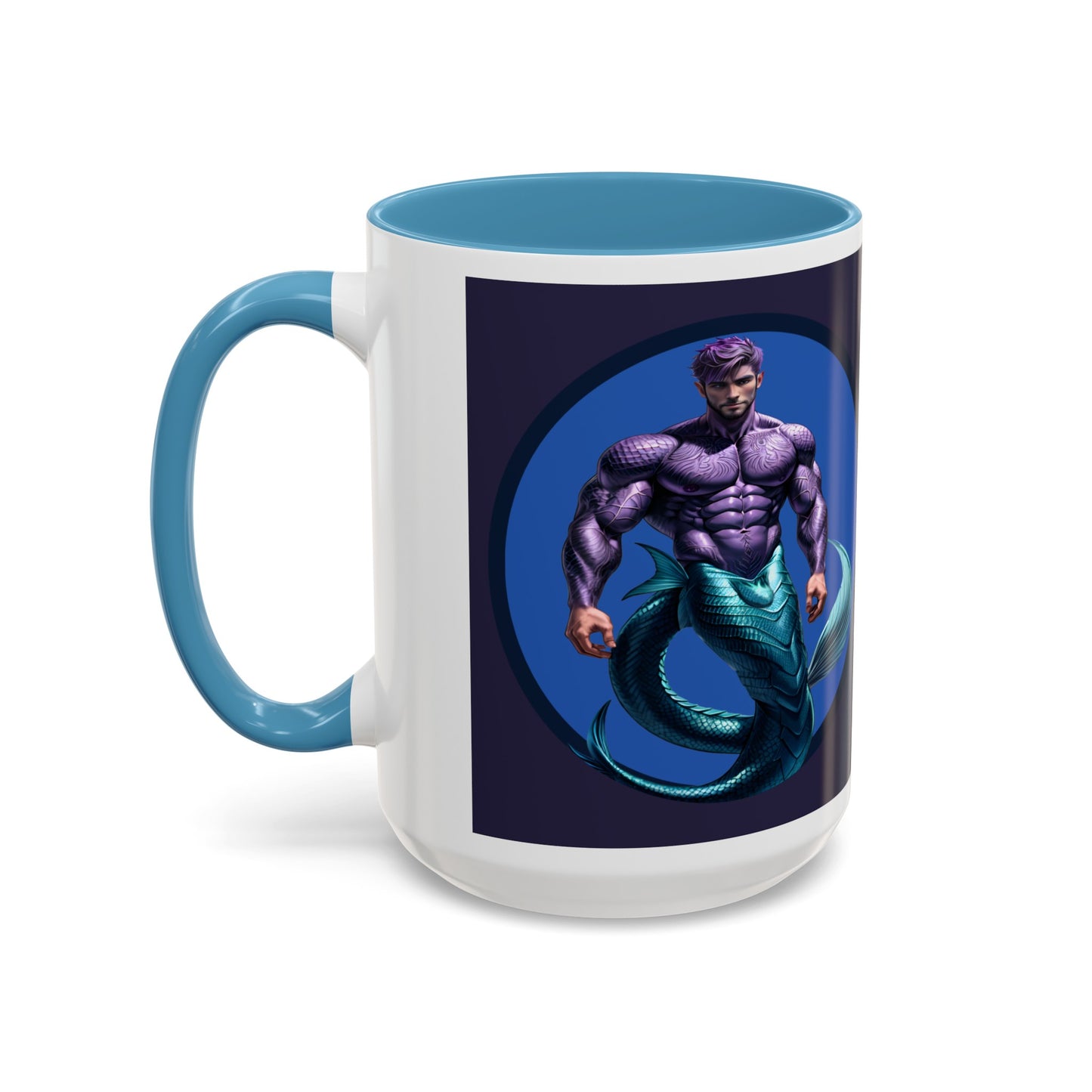 Purple Merman Accent Coffee Mug (15oz)