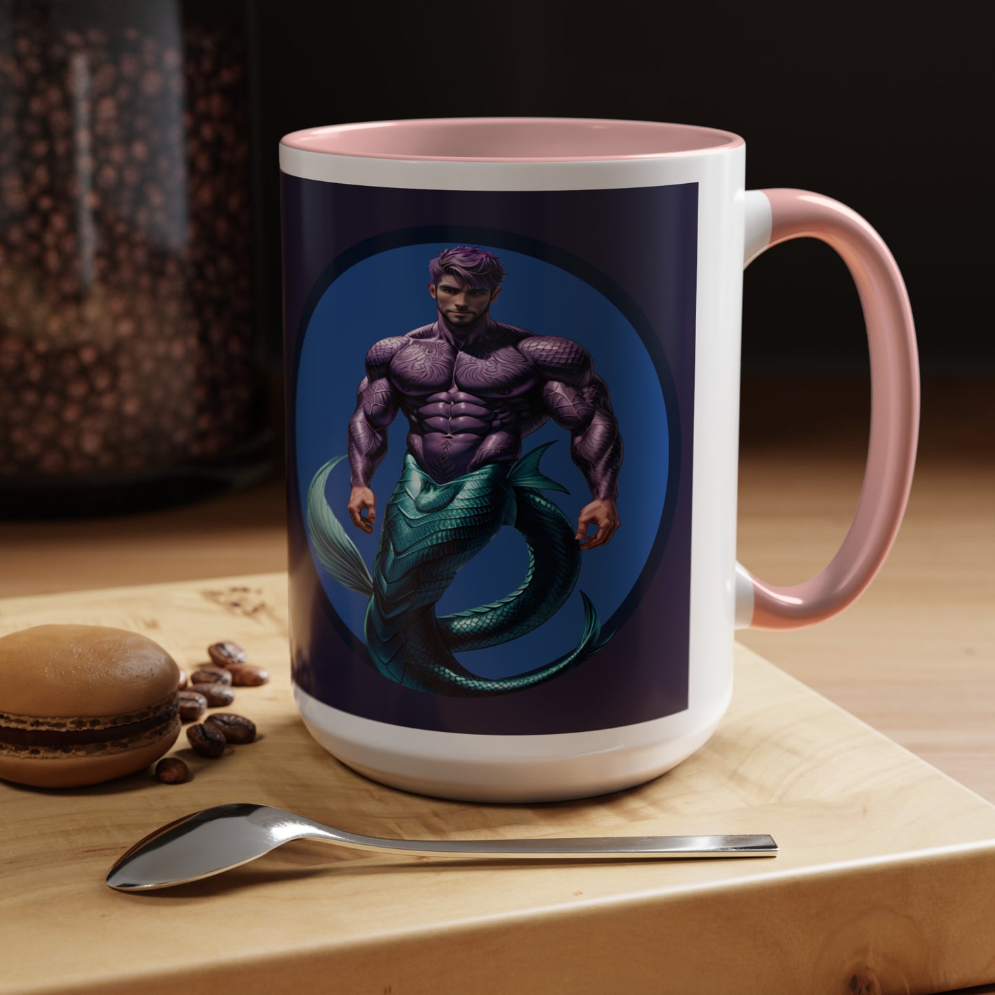 Purple Merman Accent Coffee Mug (15oz)