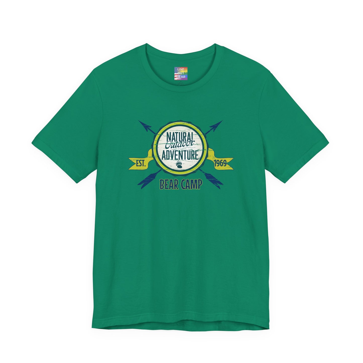 Bear Camp Retro Gay Bear Camping T-Shirt
