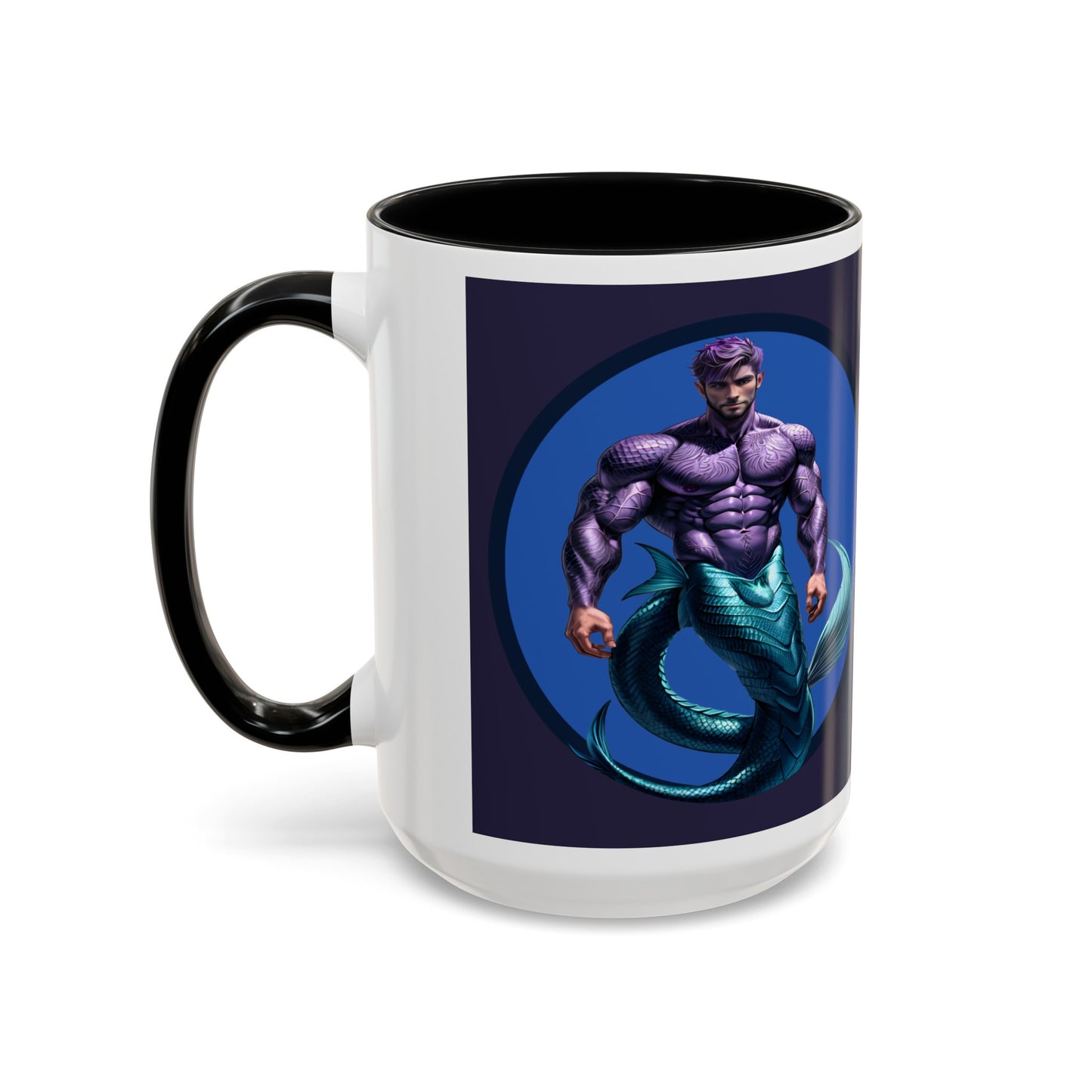 Purple Merman Accent Coffee Mug (15oz)