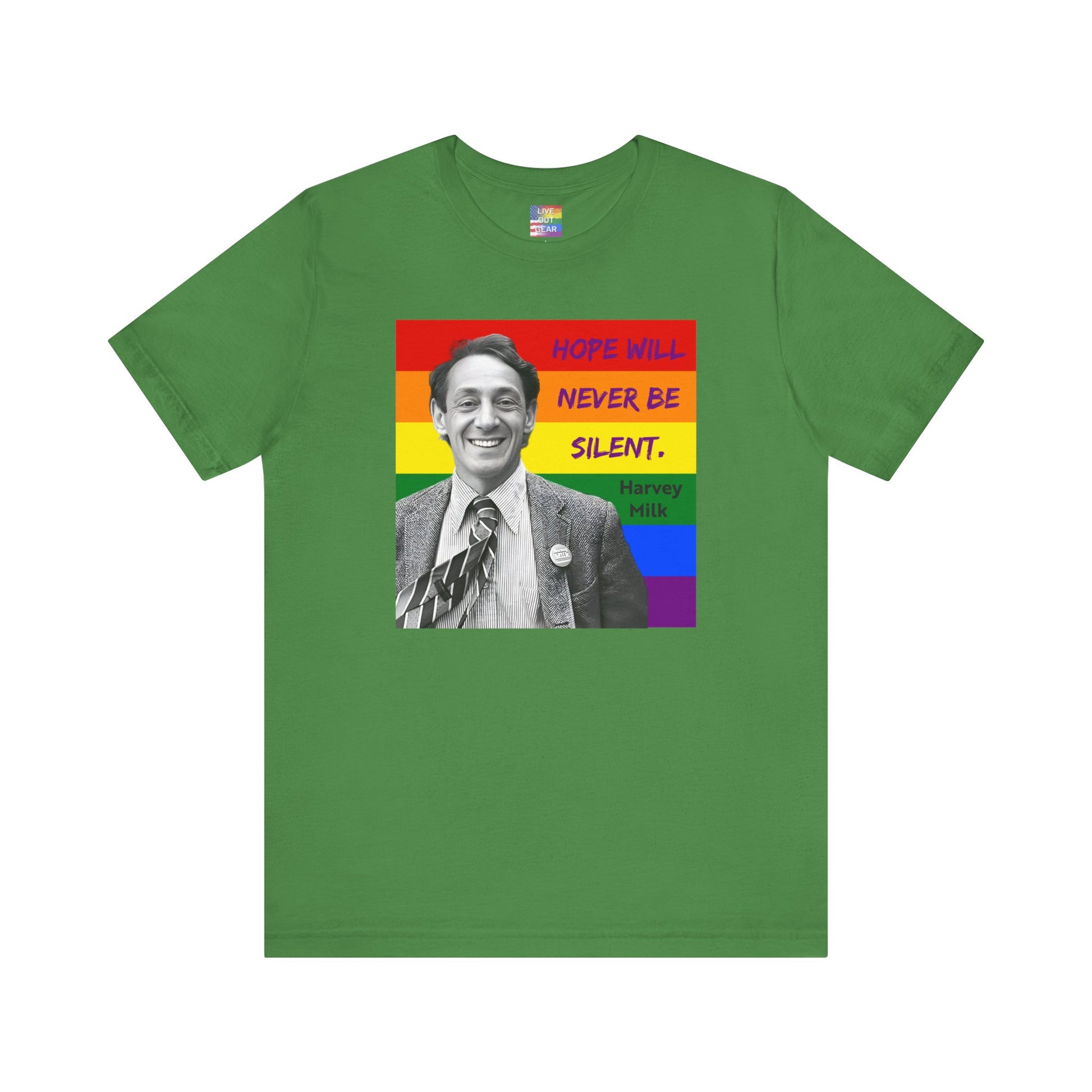 Green Harvey Milk Gay Pride T-Shirt