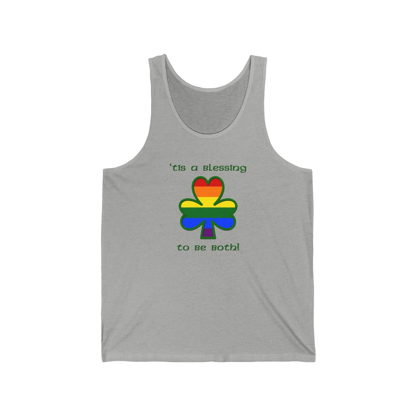 Gay Irish 'Tis a Blessing to Be Both Tank Top