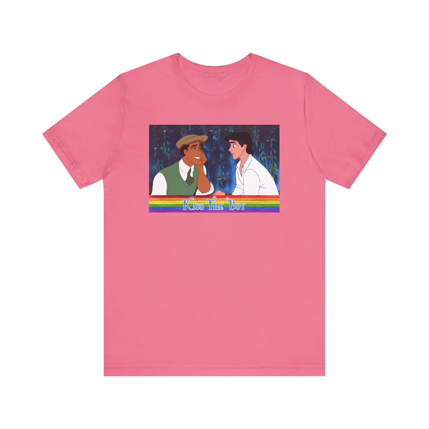 Pink Kiss the Boy Gay Prince Eric Prince Naveen T-Shirt