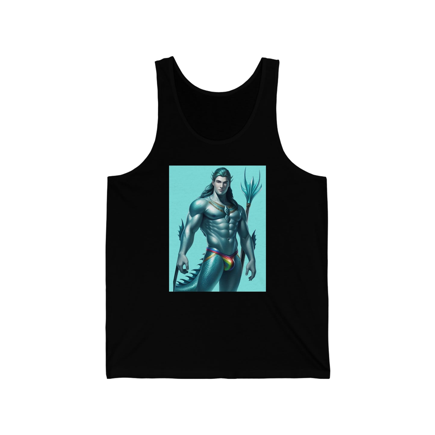 Gay Aqua Sea Man Tank Top