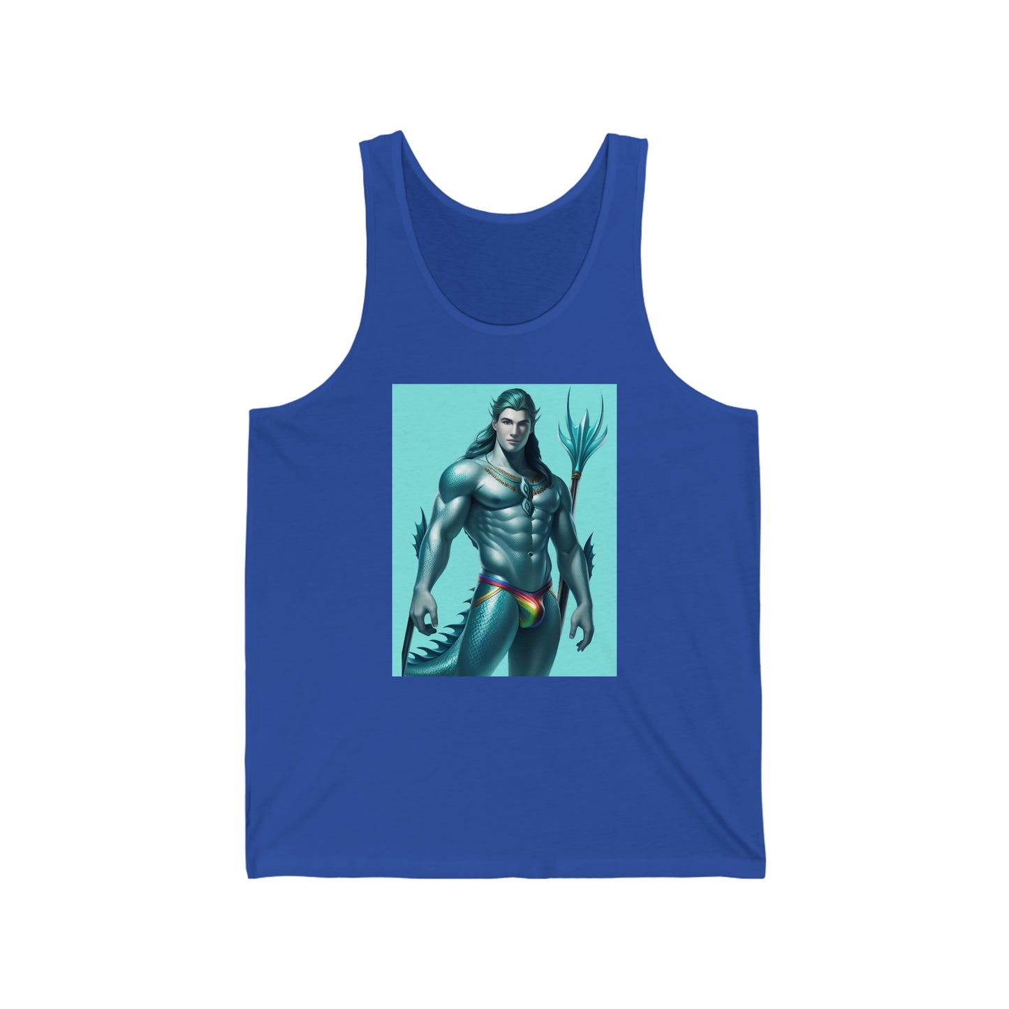 Gay Aqua Sea Man Tank Top