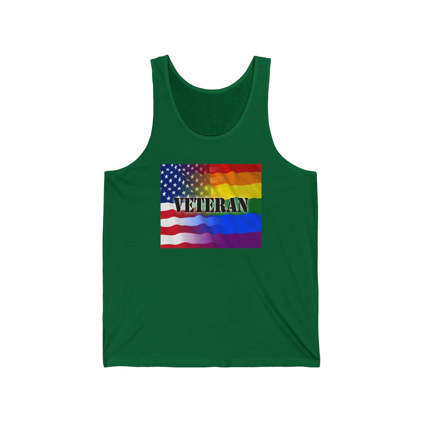 Green Gay Veteran Tank Top