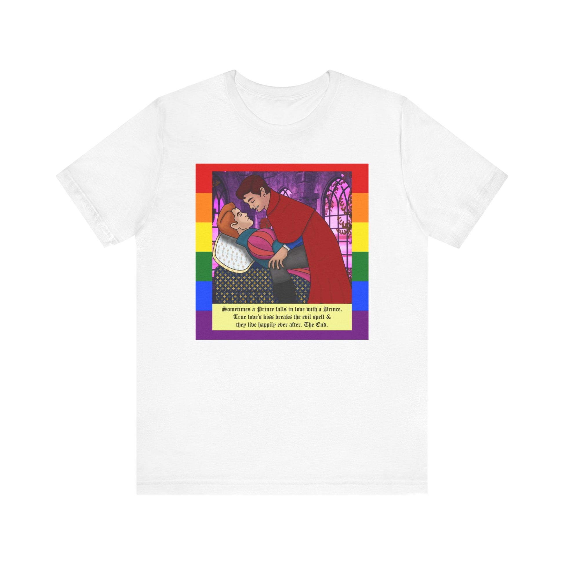 White Prince loves a prince gay t-shirt