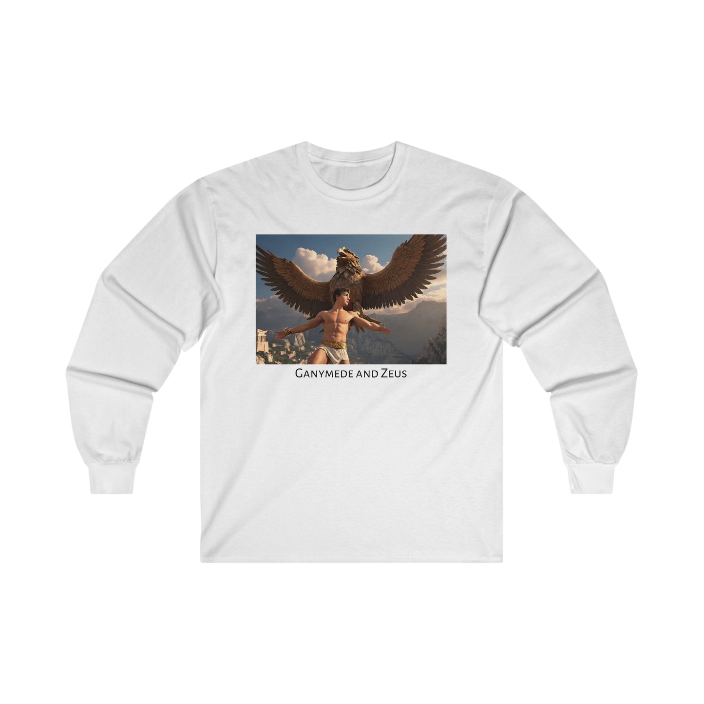 White Gay Ganymede and Zeus Long Sleeve T-Shirt