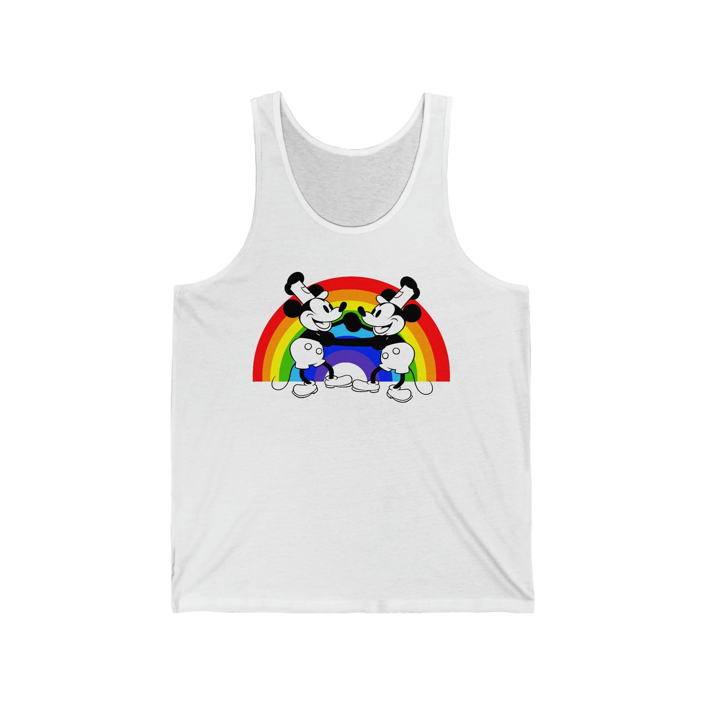 Steamboat Willie and his Buddy Dancing with Pride Unisex Tank Top