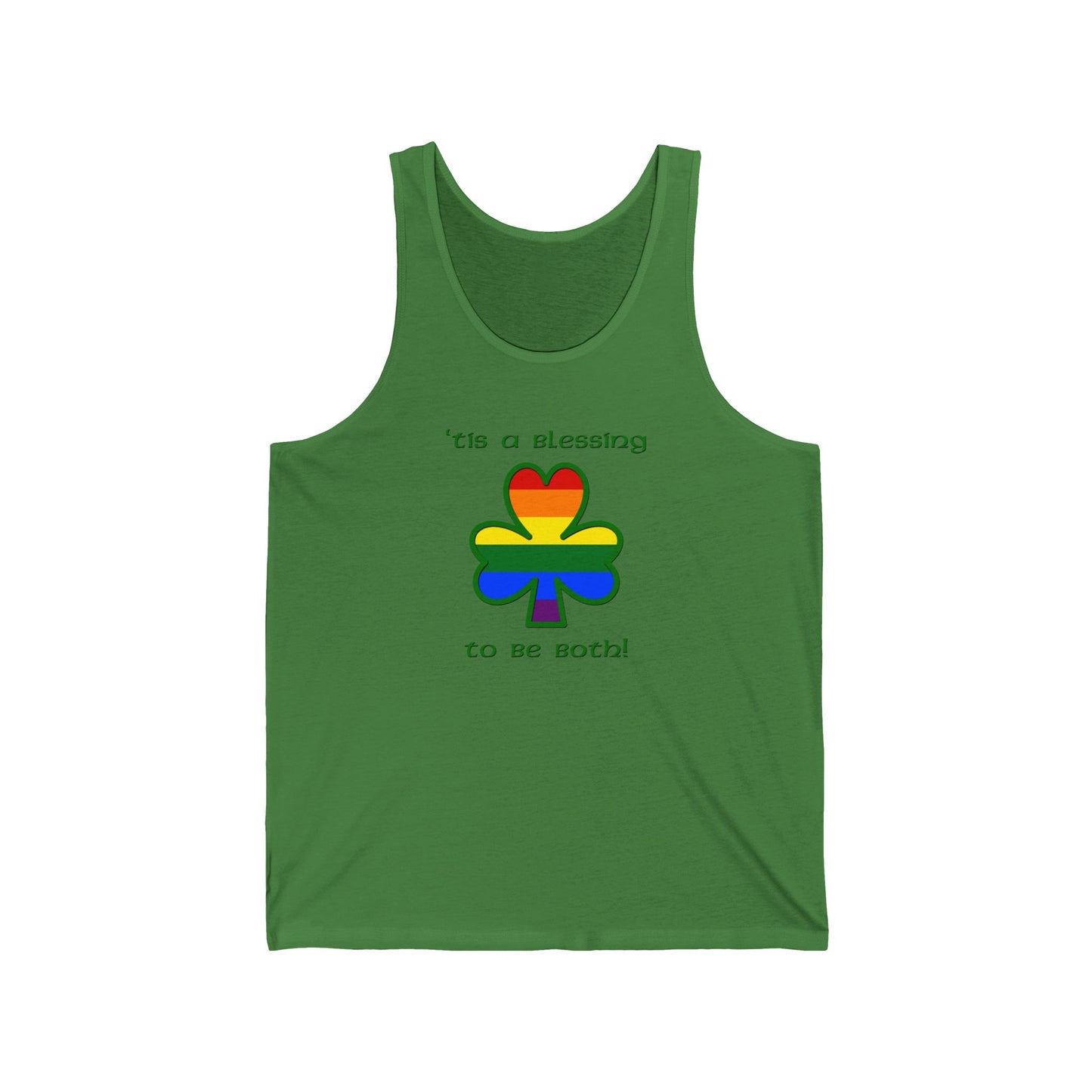 Gay Irish 'Tis a Blessing to Be Both Tank Top