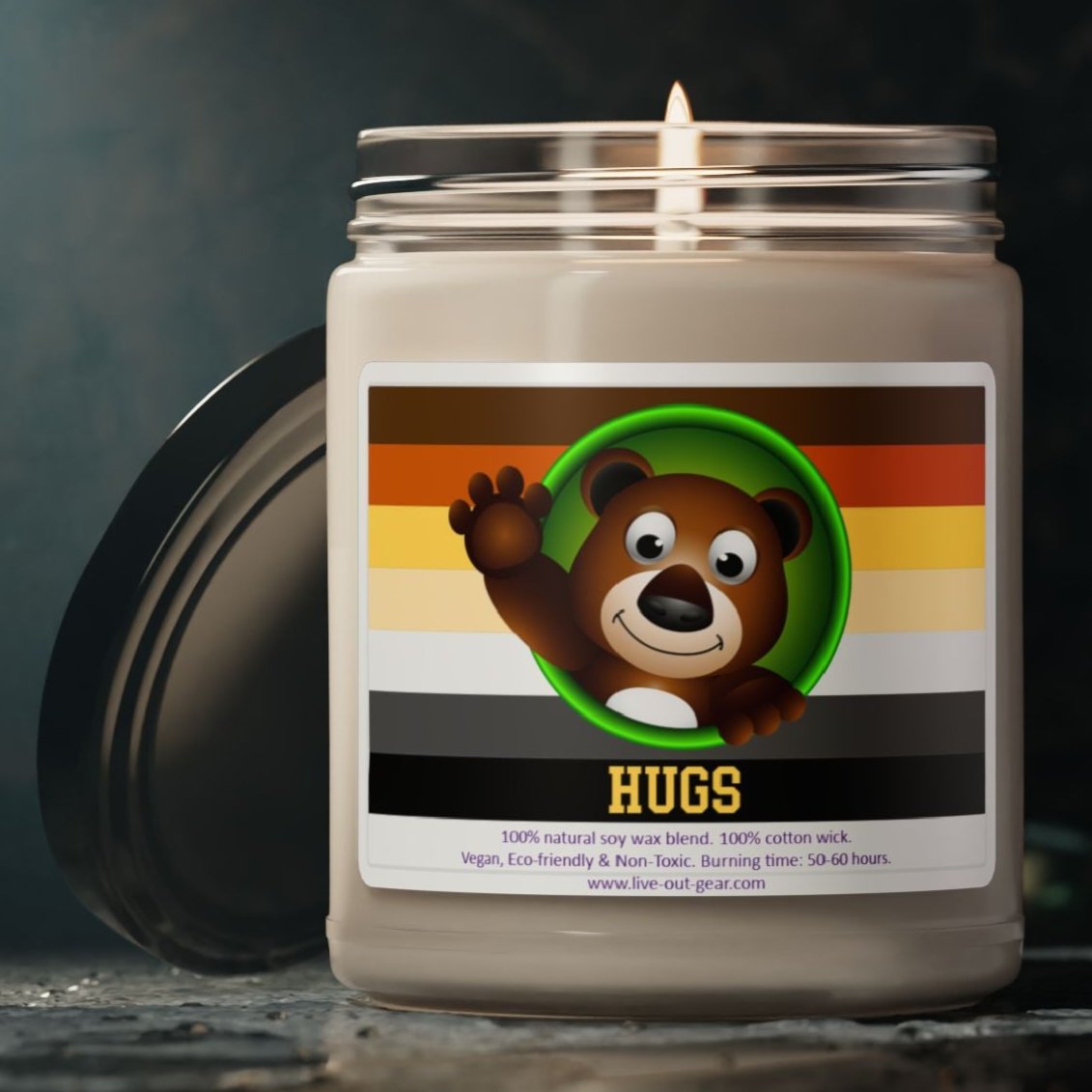 Gay Bear Hugs Scented Soy Candle